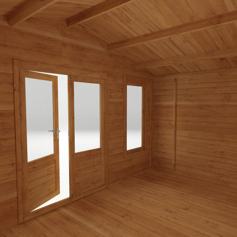 Mercia Retreat 34mm Log Cabin with Double Glazing (16x10) (5m x 3m) (SI-006-003-0074 -EAN 5029442002644)