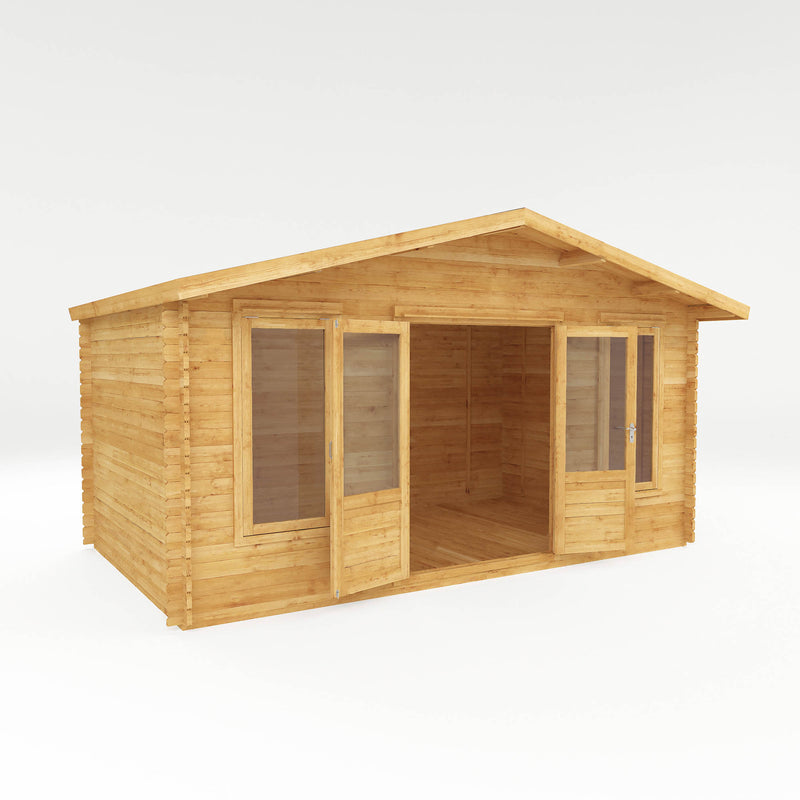 Mercia Retreat 44mm Log Cabin with Double Glazing (16x10) (5m x 3m) (SI-006-004-0074 -EAN 5029442002651)