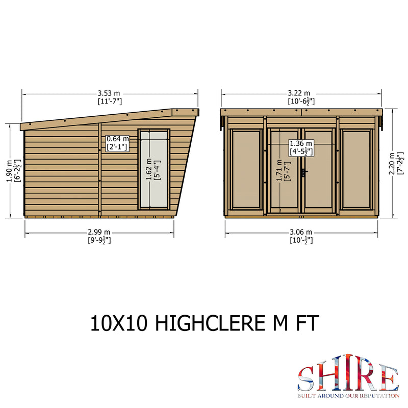 Shire Sandringham Summerhouse (10x6) SANR1006DSL-1AA 5019804691449