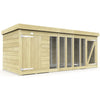 Total Sheds (10x4) Pressure Treated Dog Kennel and Run