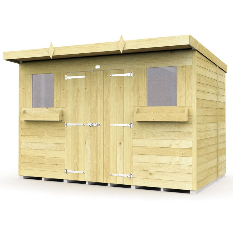 Total Sheds (10x5) Pressure Treated Pent Summer Shed