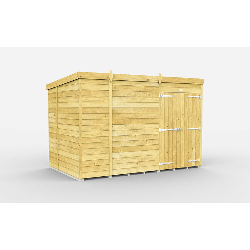 Total Sheds (10x6) Pressure Treated Pent Shed