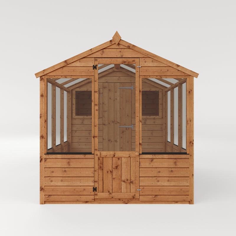 Mercia Traditional Wooden Apex Greenhouse Combi Shed (10x6) (SI-004-001-0025 - EAN 5029442091204)