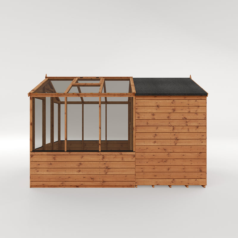 Mercia Traditional Wooden Apex Greenhouse Combi Shed (10x6) (SI-004-001-0025 - EAN 5029442091204)