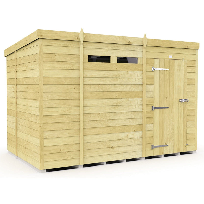 Total Sheds (10x6) Pressure Treated Pent Security Shed