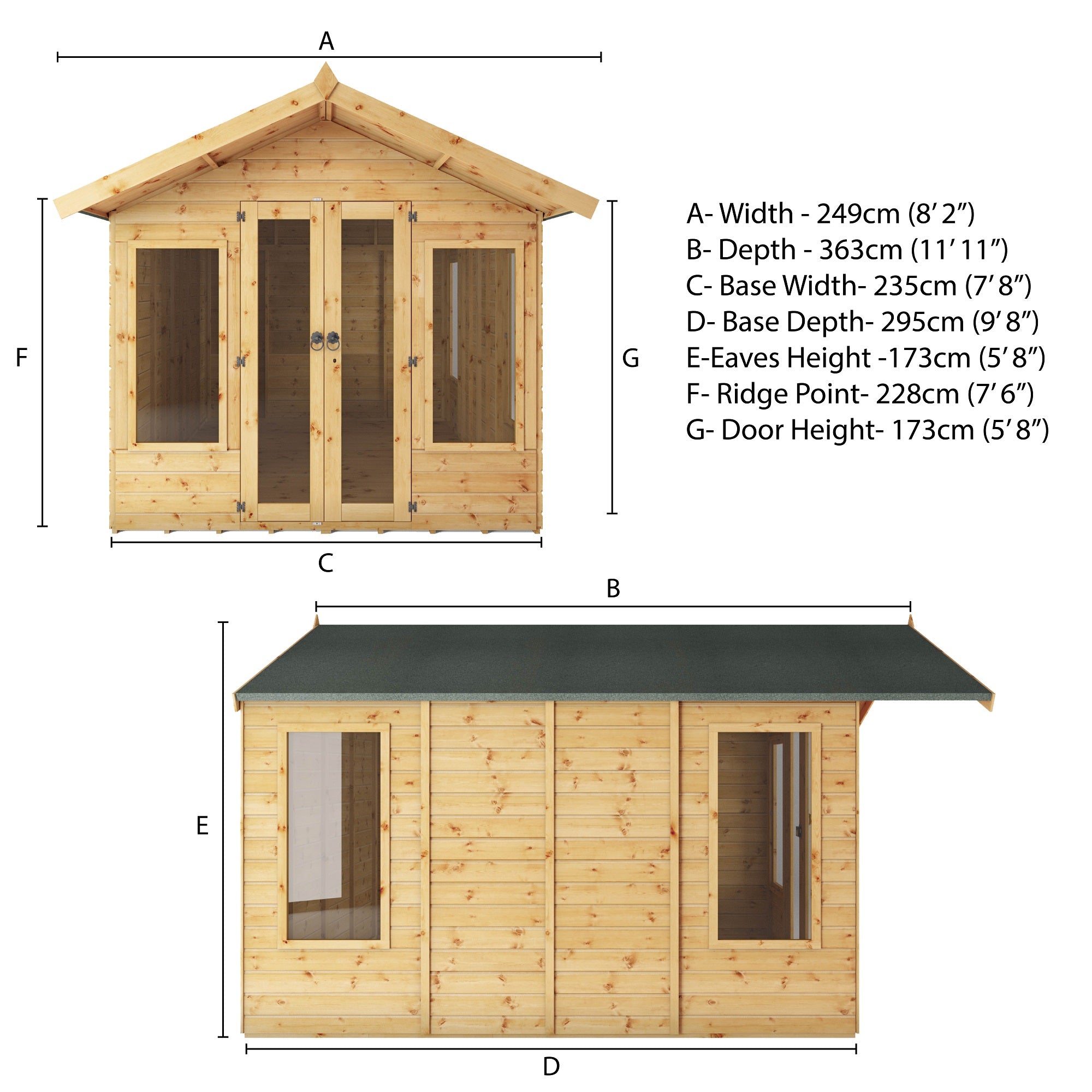 Mercia Premium Sussex Summerhouse (10x8) (SI-003-001-0086 - EAN 5029442007076)