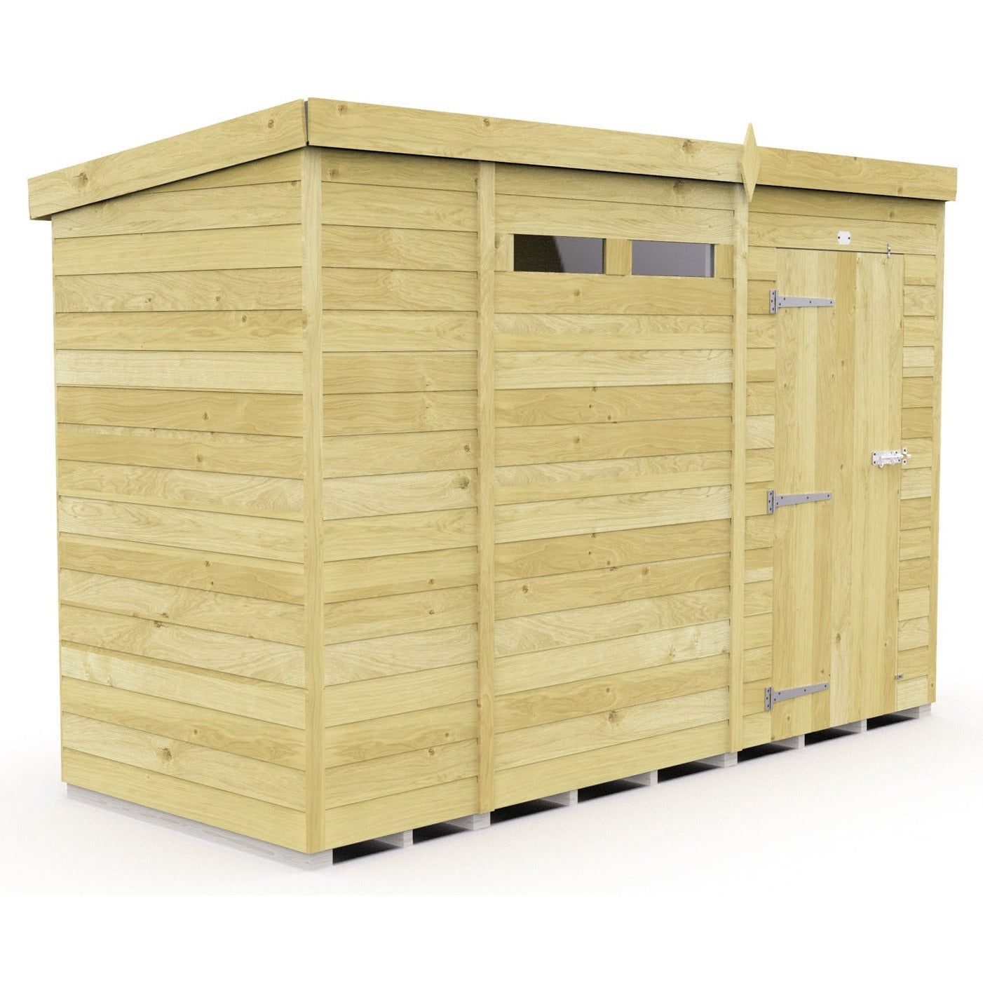 Total Sheds (11x4) Pressure Treated Pent Security Shed