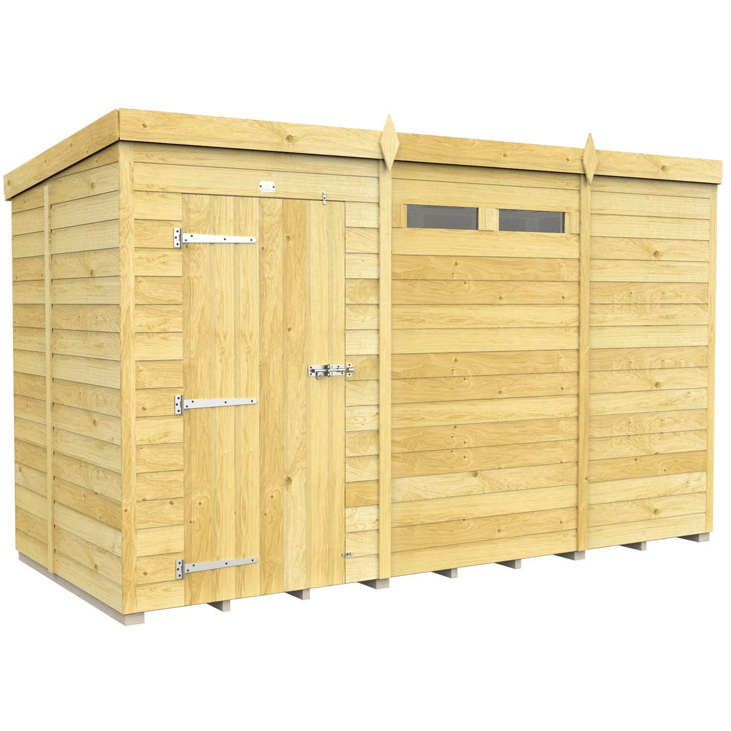 Total Sheds (11x5) Pressure Treated Pent Security Shed