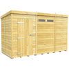 Total Sheds (11x5) Pressure Treated Pent Security Shed