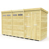 Total Sheds (12x4) Pressure Treated Pent Security Shed
