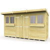 Total Sheds (12x4) Pressure Treated Pent Summer Shed