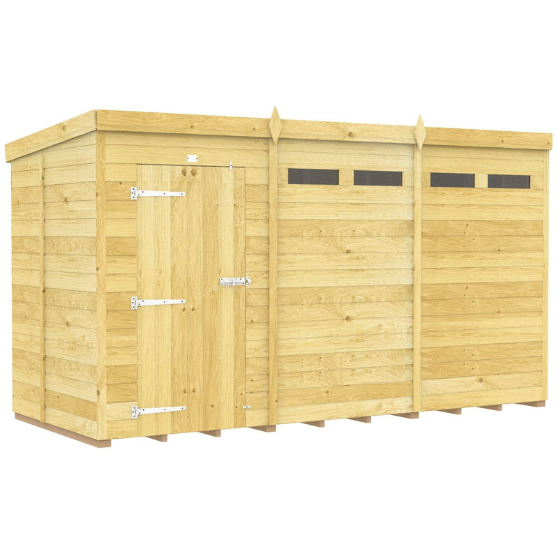 Total Sheds (12x5) Pressure Treated Pent Security Shed