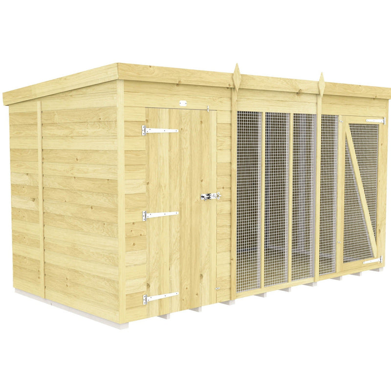 Total Sheds (12x6) Dog Kennel And Run (Full Height)