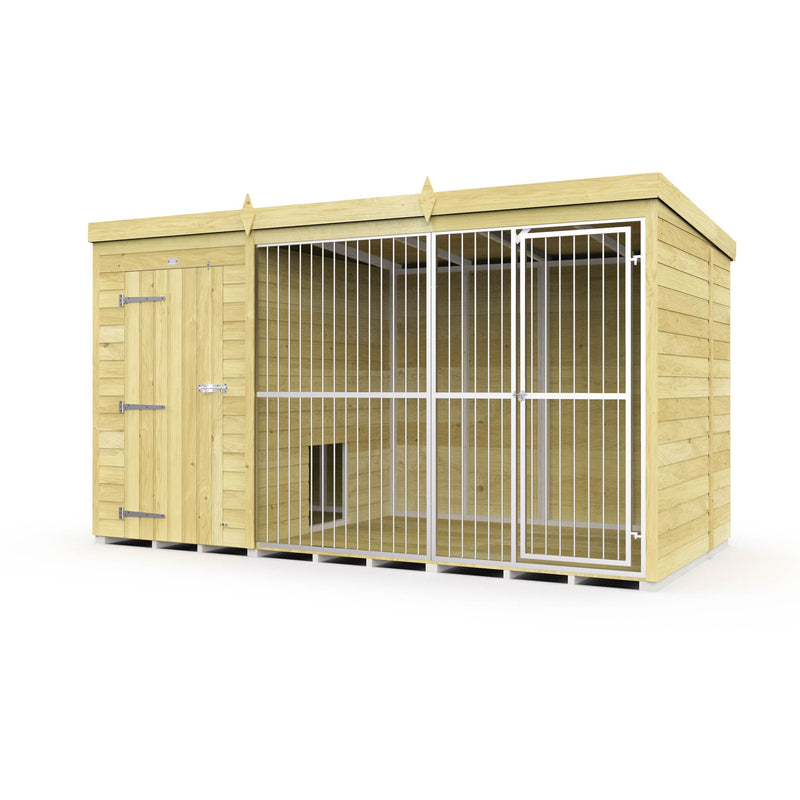 Total Sheds (12x6) Dog Kennel And Run (Full Height With Bars)