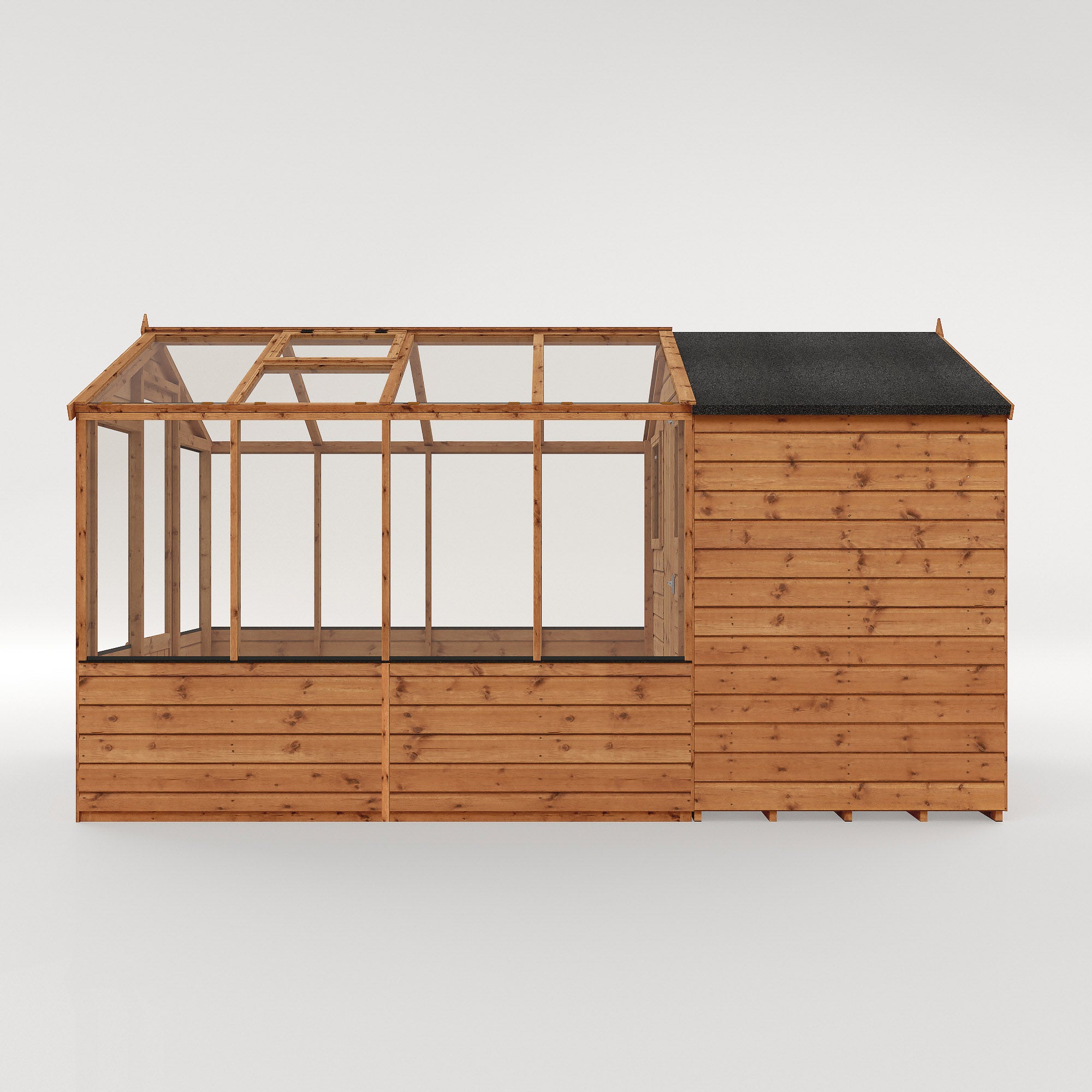 Mercia Traditional Wooden Apex Greenhouse Combi Shed (12x6) (SI-004-001-0026 - EAN 5029442091211)