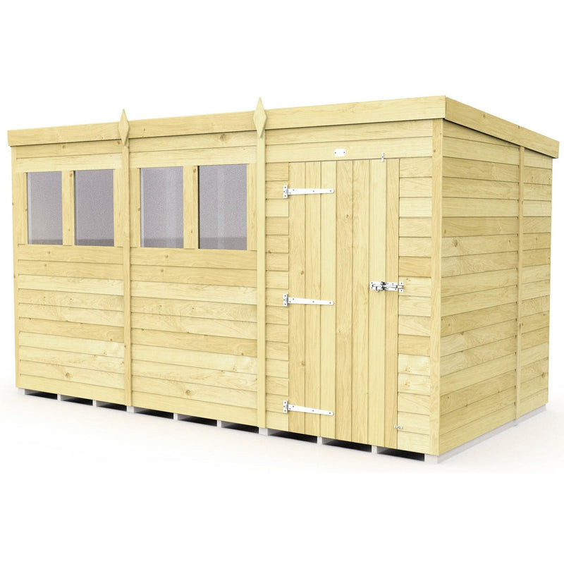 Total Sheds (12x6) Pressure Treated Pent Shed