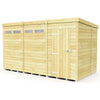 Total Sheds (12x6) Pressure Treated Pent Security Shed