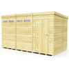 Total Sheds (12x7) Pressure Treated Pent Security Shed