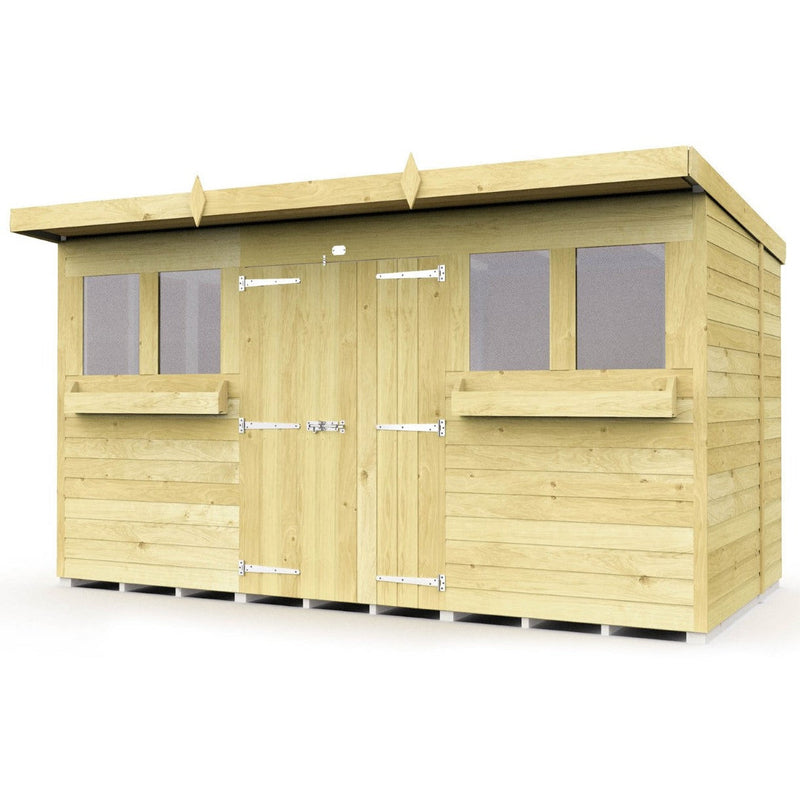 Total Sheds (12x7) Pressure Treated Pent Summer Shed