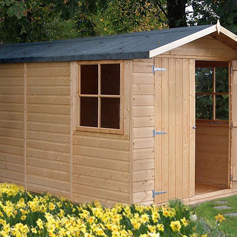 Shire Jersey Shed (7x13) JERS0713DSL-1AA 5060437981858 - Outside Store