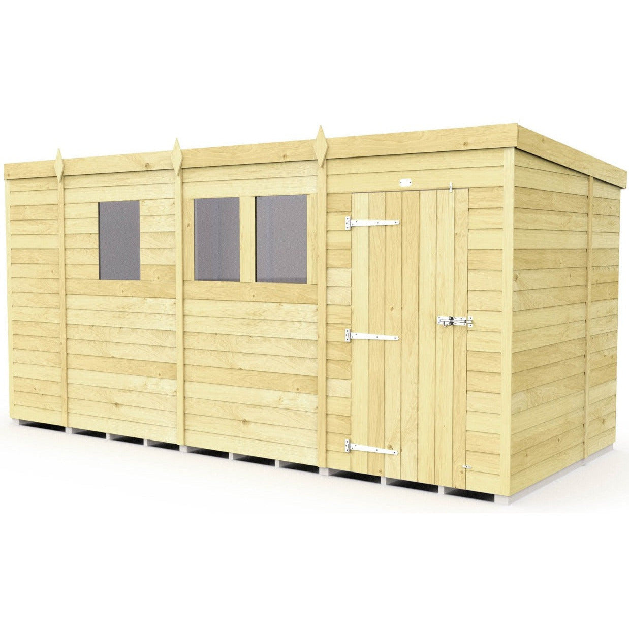 Total Sheds (13x7) Pressure Treated Pent Shed