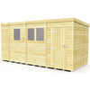 Total Sheds (13x7) Pressure Treated Pent Shed