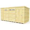 Total Sheds (13x7) Pressure Treated Pent Security Shed