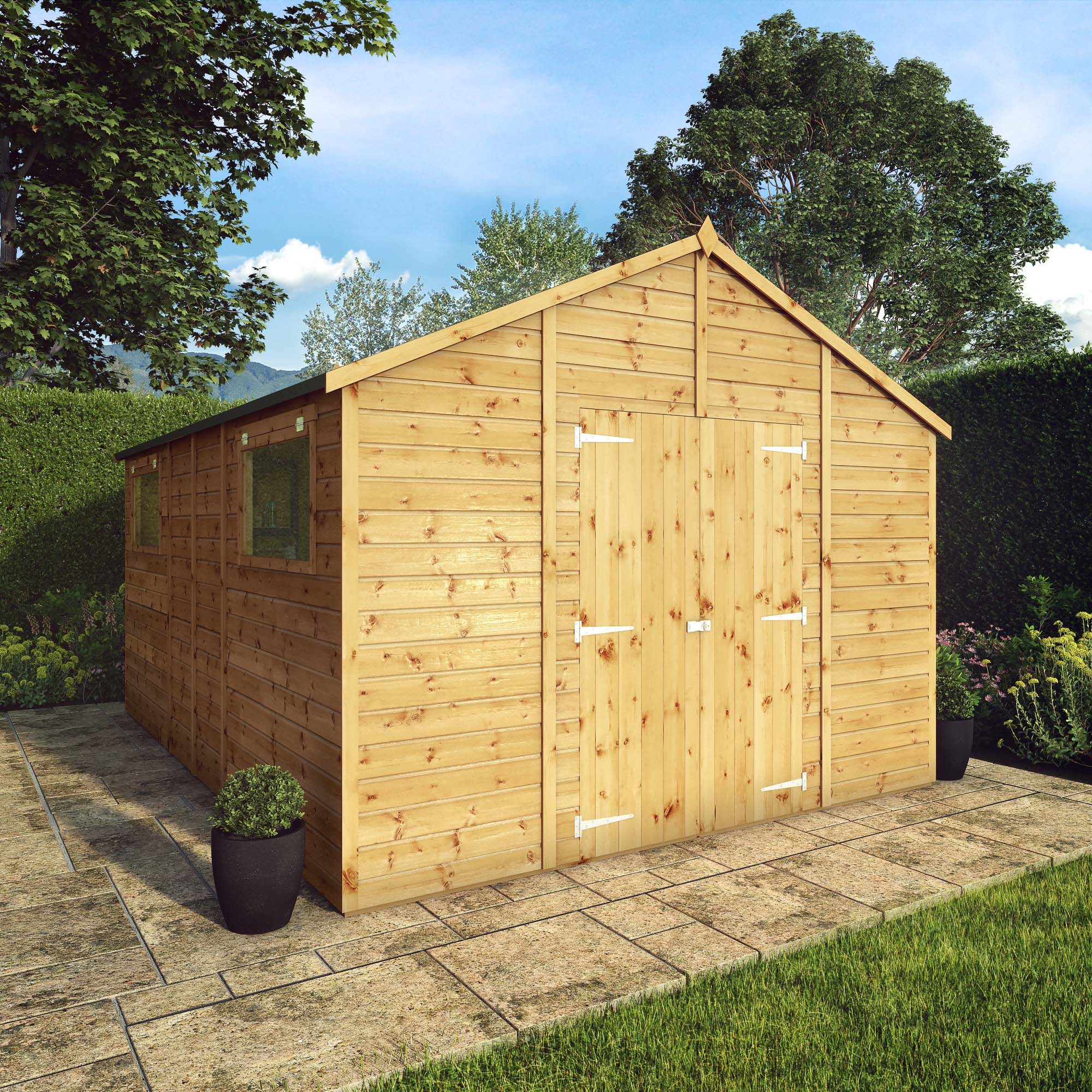 Mercia Premium Shiplap Apex Workshop (14x10) (SI-001-004-0097 - EAN 5029442006260)