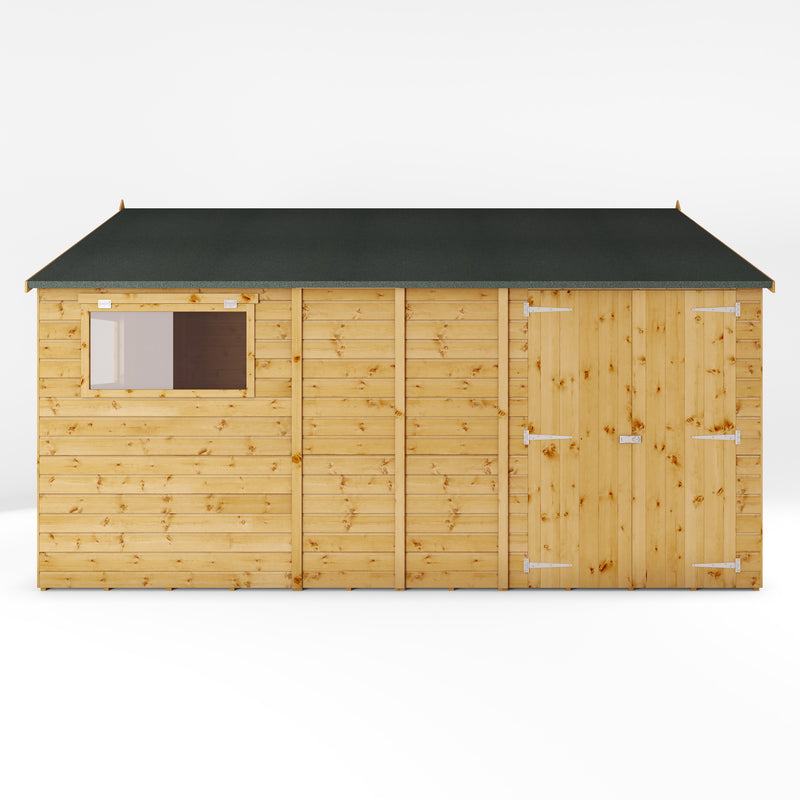 Mercia Premium Shiplap Reverse Apex Workshop (14 x 10) (SI-001-004-0112 - EAN 5029442006338)