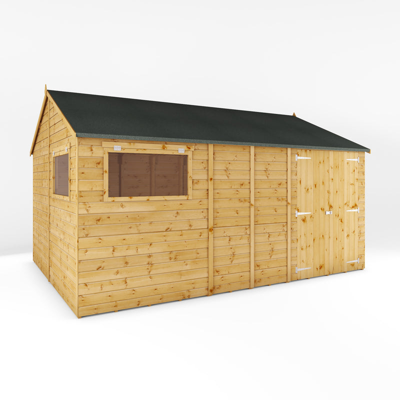 Mercia Premium Shiplap Reverse Apex Workshop (14 x 10) (SI-001-004-0112 - EAN 5029442006338)