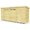 Total Sheds (14x4) Pressure Treated Pent Security Shed