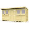 Total Sheds (14x7) Pressure Treated Pent Summer Shed