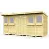 Total Sheds (14x8) Pressure Treated Pent Summer Shed