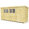 Total Sheds (15x4) Pressure Treated Pent Shed