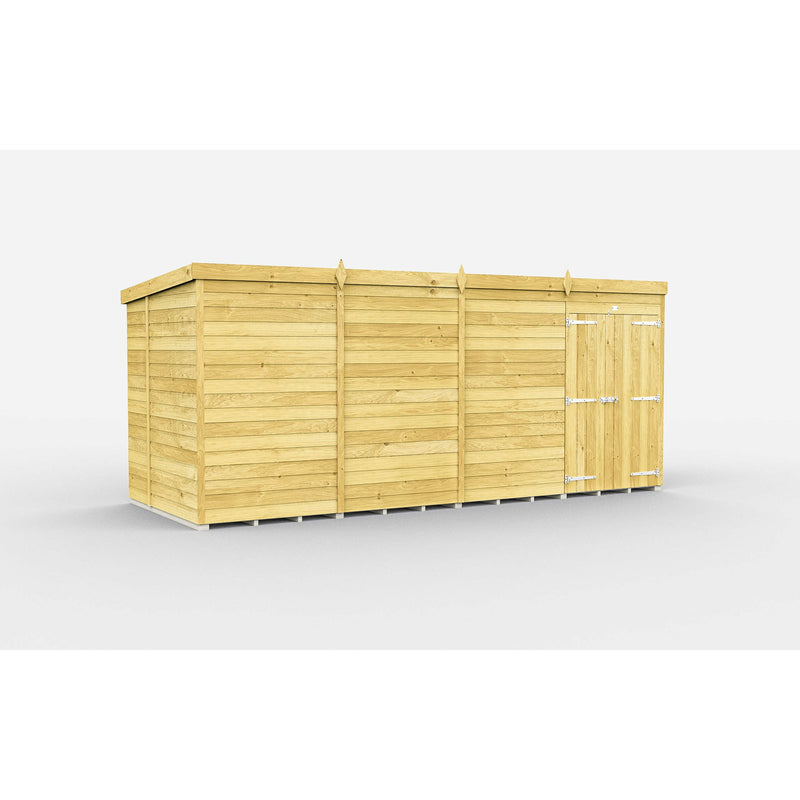 Total Sheds (15x6) Pressure Treated Pent Shed