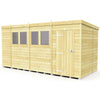 Total Sheds (15x7) Pressure Treated Pent Shed