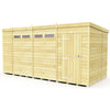 Total Sheds (15x7) Pressure Treated Pent Security Shed