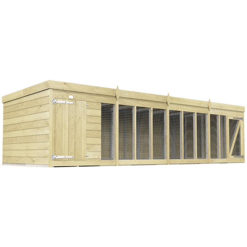Total Sheds (16x4) Pressure Treated Dog Kennel and Run