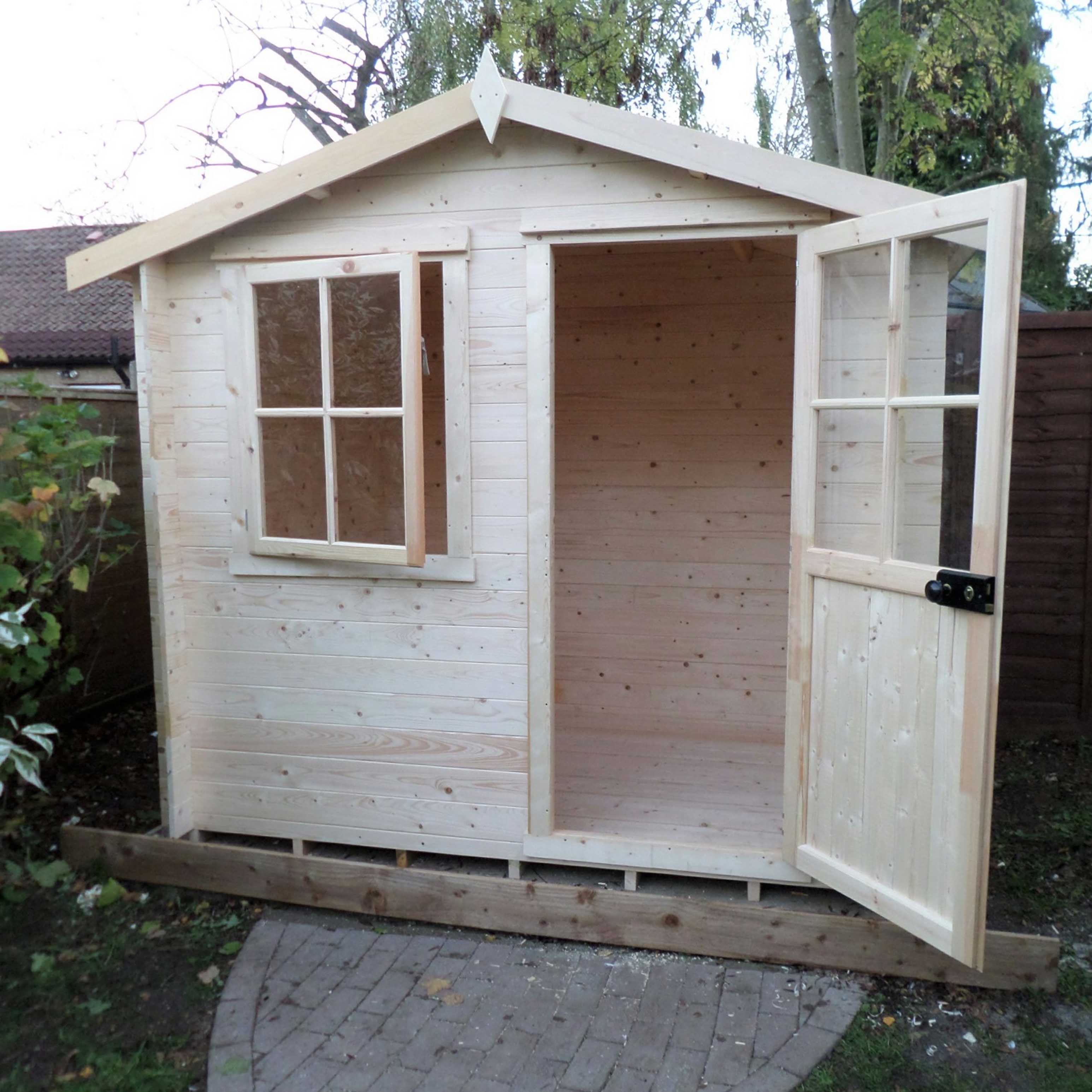 Shire Avesbury (Pembrook) 19mm Log Cabin (8x6)  AVES0806L19-1AA 5060490133324 - Outside Store