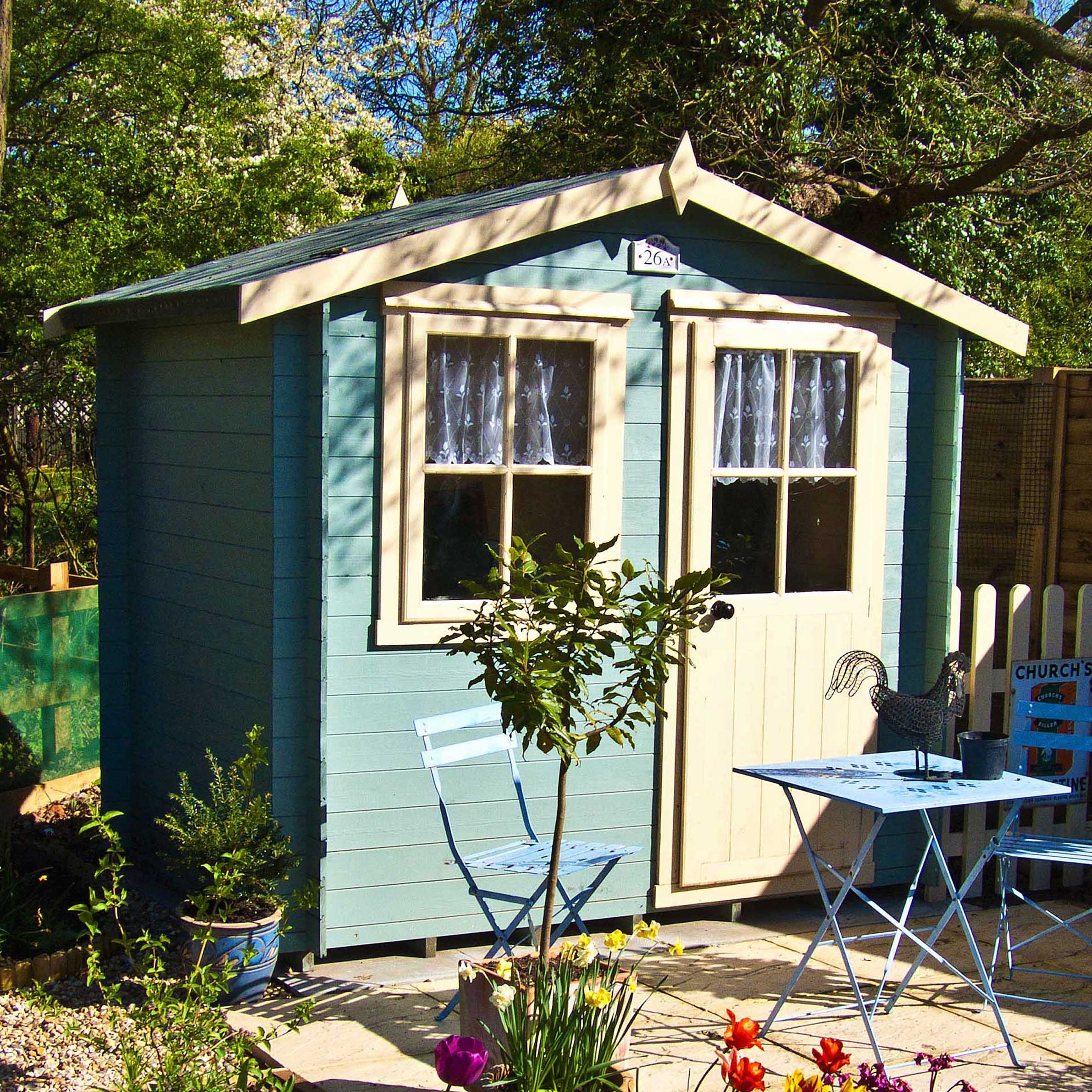 Shire Avesbury 19mm Log Cabin (9x9) AVES0909L19-1AA 5060437988741 - Outside Store