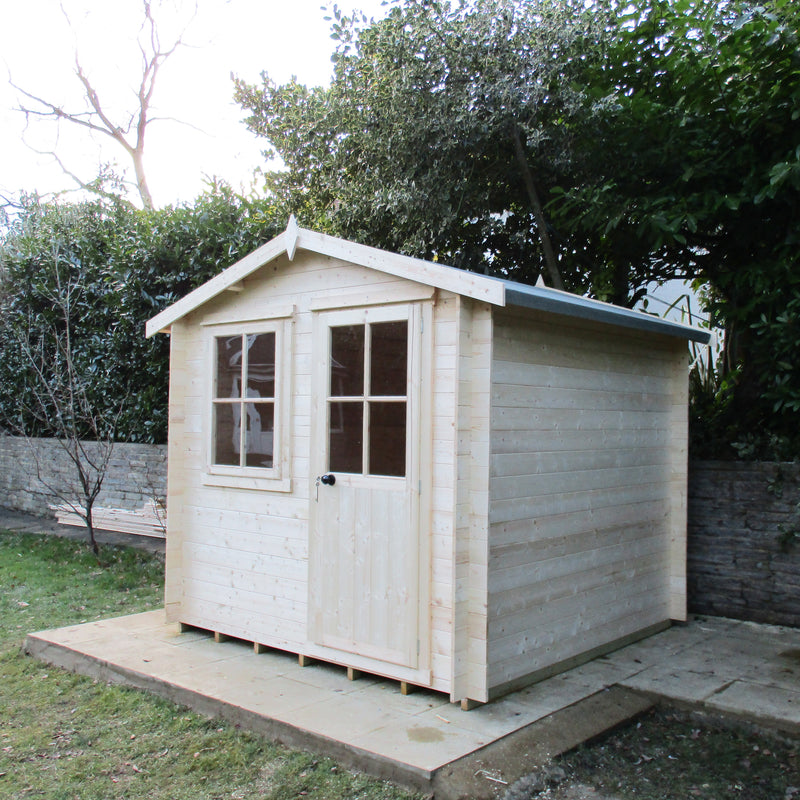 Shire Avesbury (Pembrook) 19mm Log Cabin (8x6)  AVES0806L19-1AA 5060490133324 - Outside Store