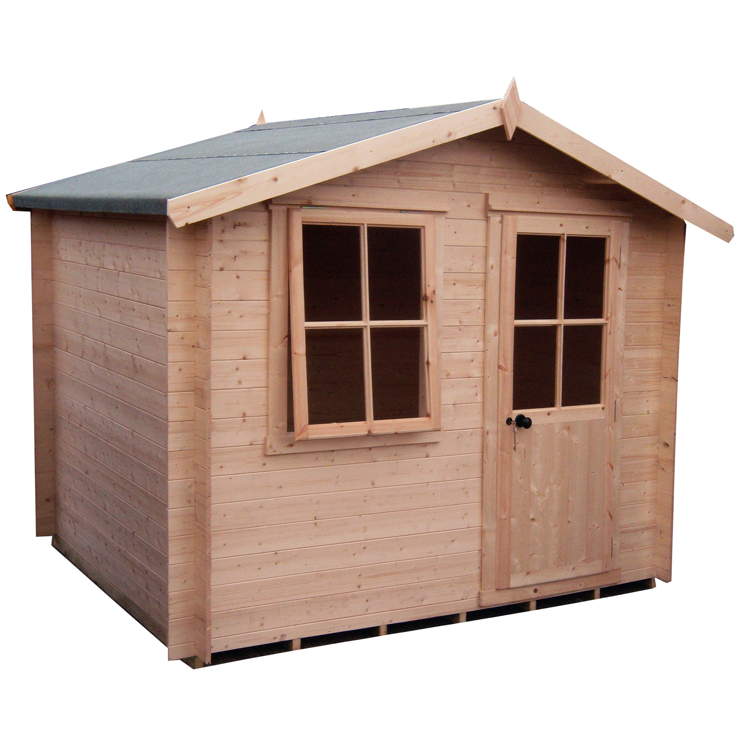 Shire Avesbury (Pembrook) 19mm Log Cabin (8x6)  AVES0806L19-1AA 5060490133324 - Outside Store