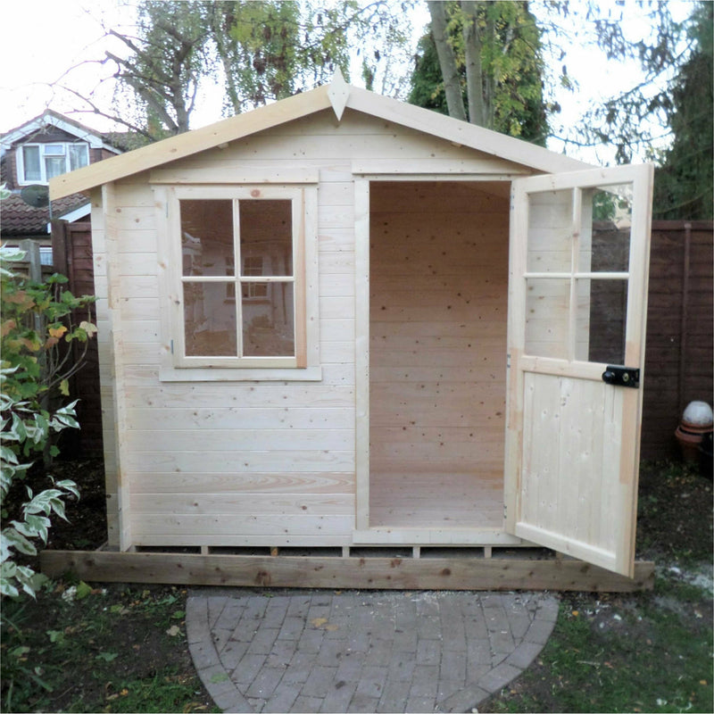 Shire Avesbury (Pembrook) 19mm Log Cabin (8x6)  AVES0806L19-1AA 5060490133324 - Outside Store