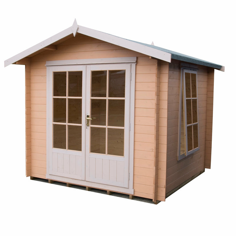 Shire Barnsdale 19mm Log Cabin (7x7) BARS0707L19-1AA 5060437988758 - Outside Store