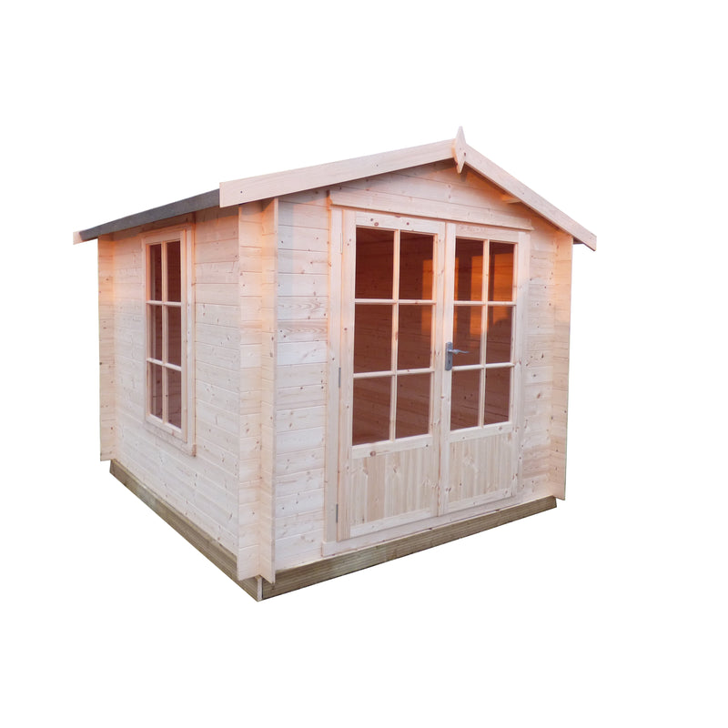 Shire Barnsdale 19mm Log Cabin (8x8) BARS0808L19-1AA 5060437988765 - Outside Store