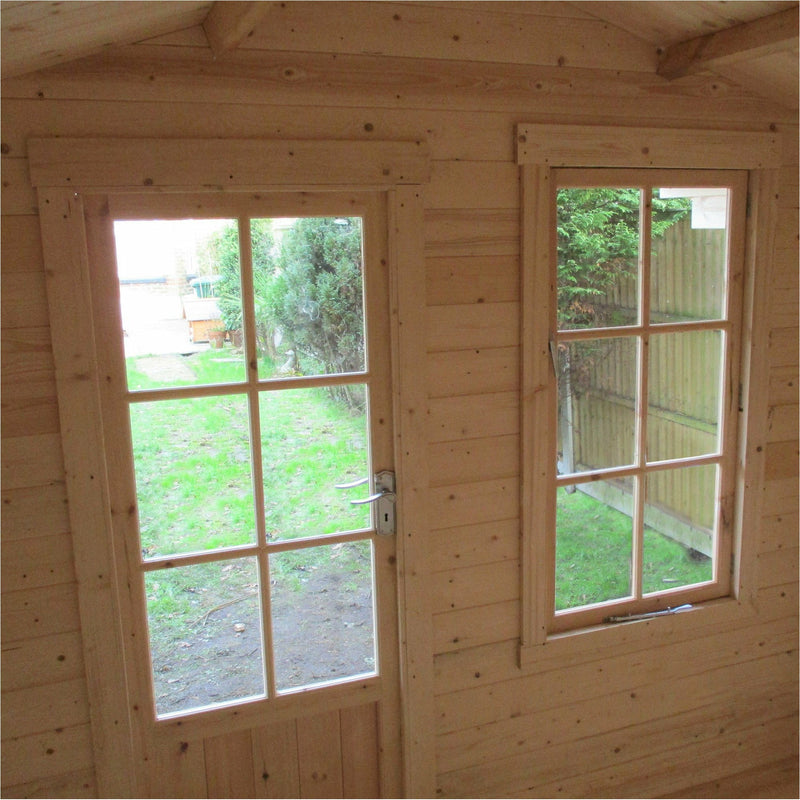 Shire Maulden With Veranda 19mm Log Cabin (7x7) MAUV0707L19-1AA  5060437984453 - Outside Store