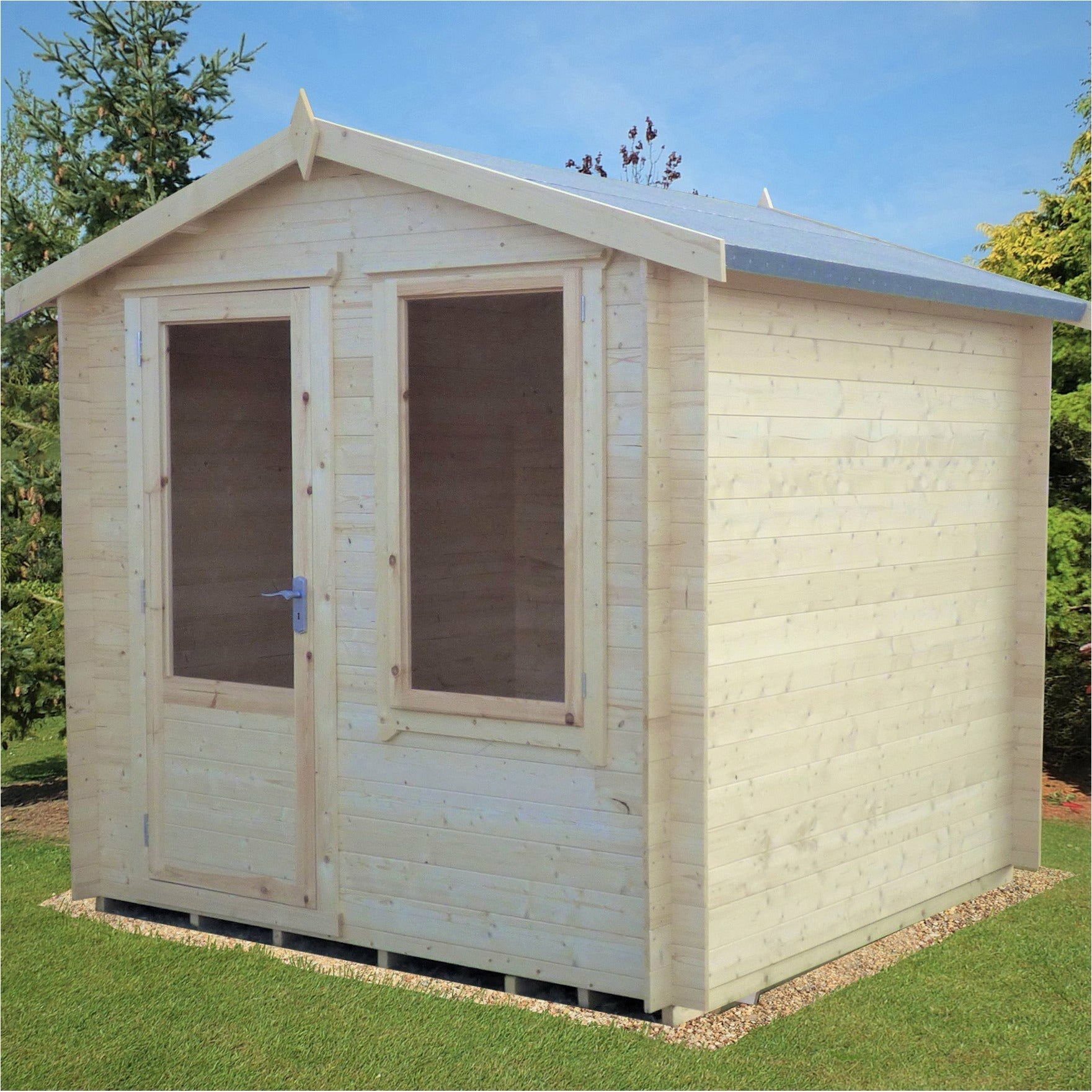 Shire Peckover 19mm Log Cabin (8x8) PECK0808L19-1AA 5060490133249 - Outside Store