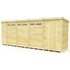 Total Sheds (19x4) Pressure Treated Pent Security Shed