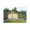 Eurowood (Eurovudas) Wooden Double Garage 6x6m (20x20) , 44mm - Outside Store