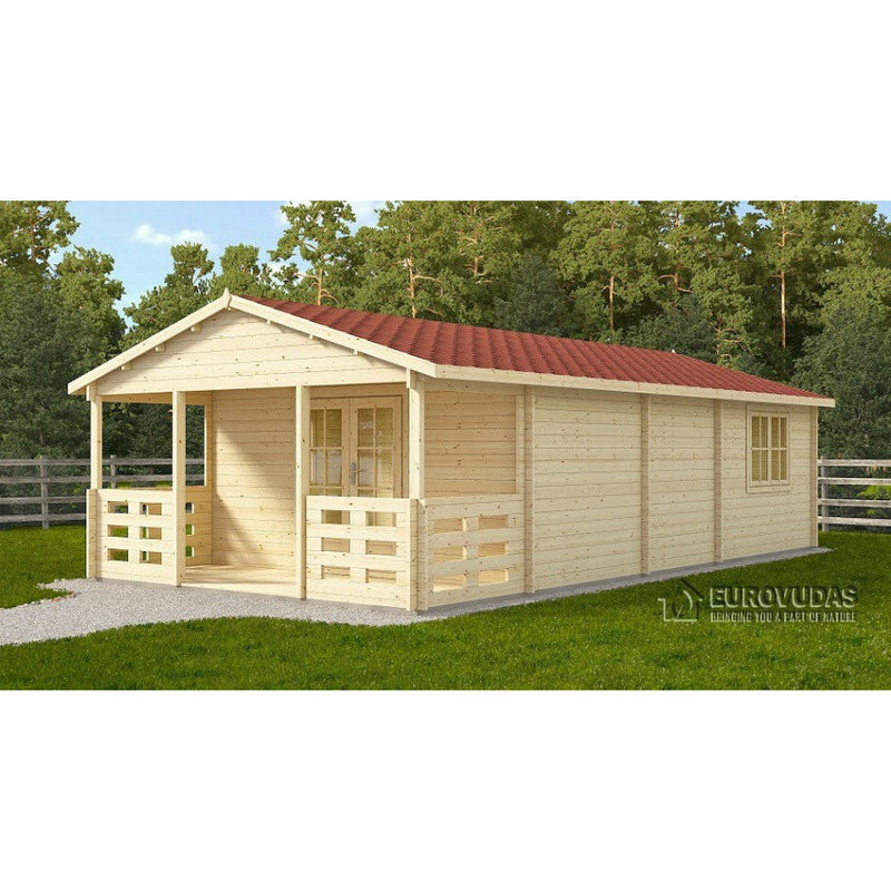 Eurowood (Eurovudas) Typ Wooden Summerhouse 5 x 10m (16x33), 44mm - Outside Store